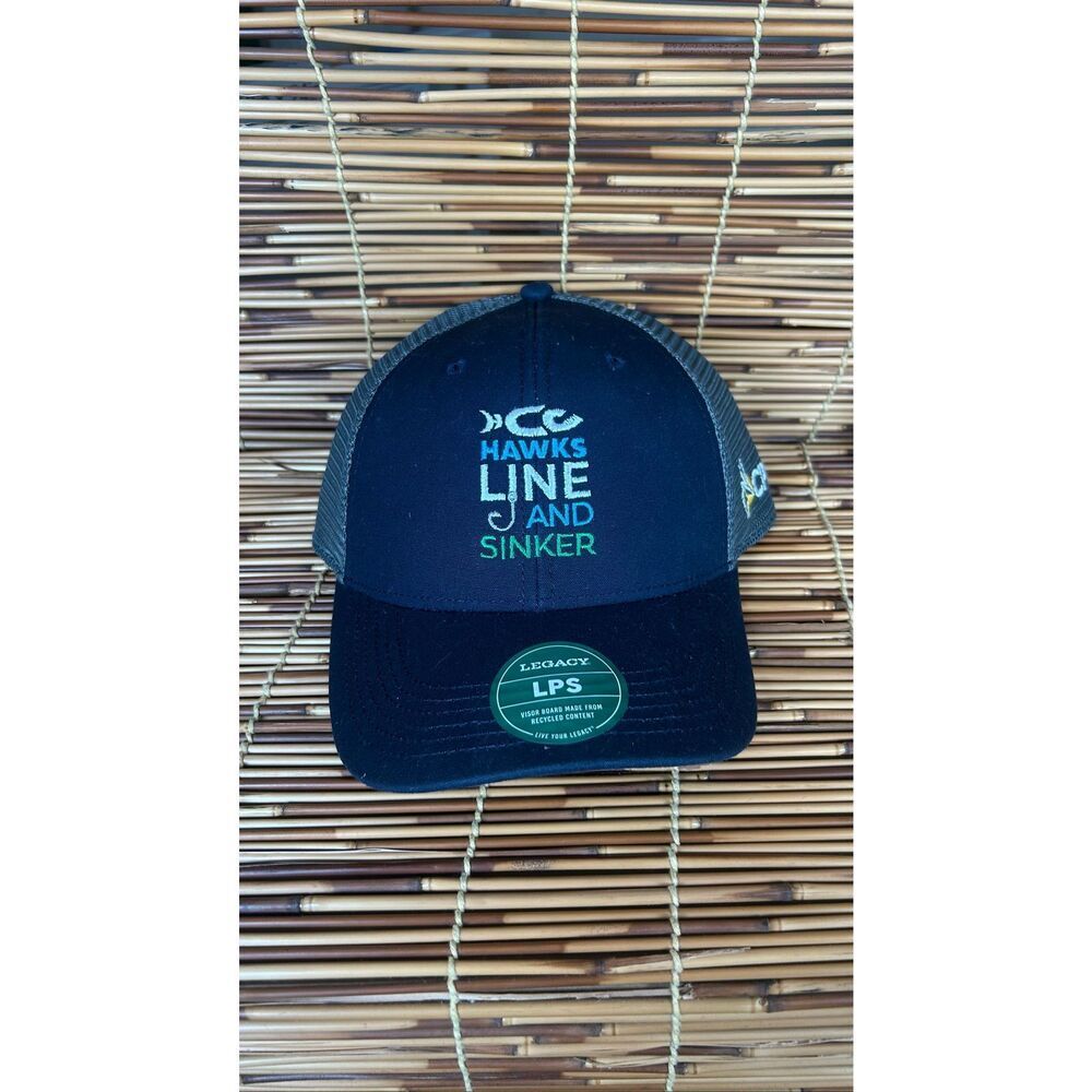Hawks Line and Sinker Fishing Trucker Mesh Hat